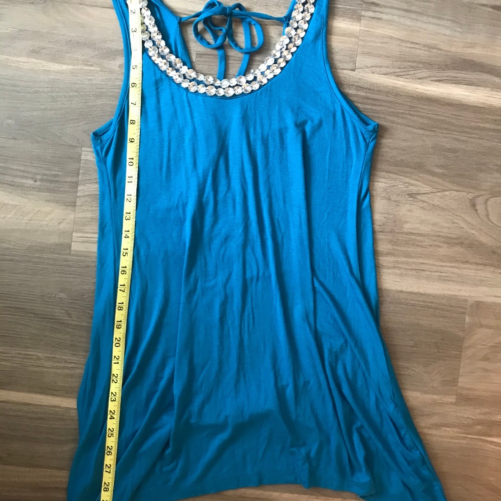 Magenta Rhinestone Tank Top - Picture 7 of 7